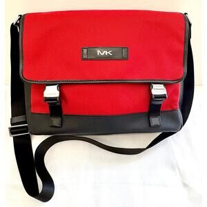 MICHAEL KORS Messenger Bag in Red & Black - Mint Condition - Retail: $280
